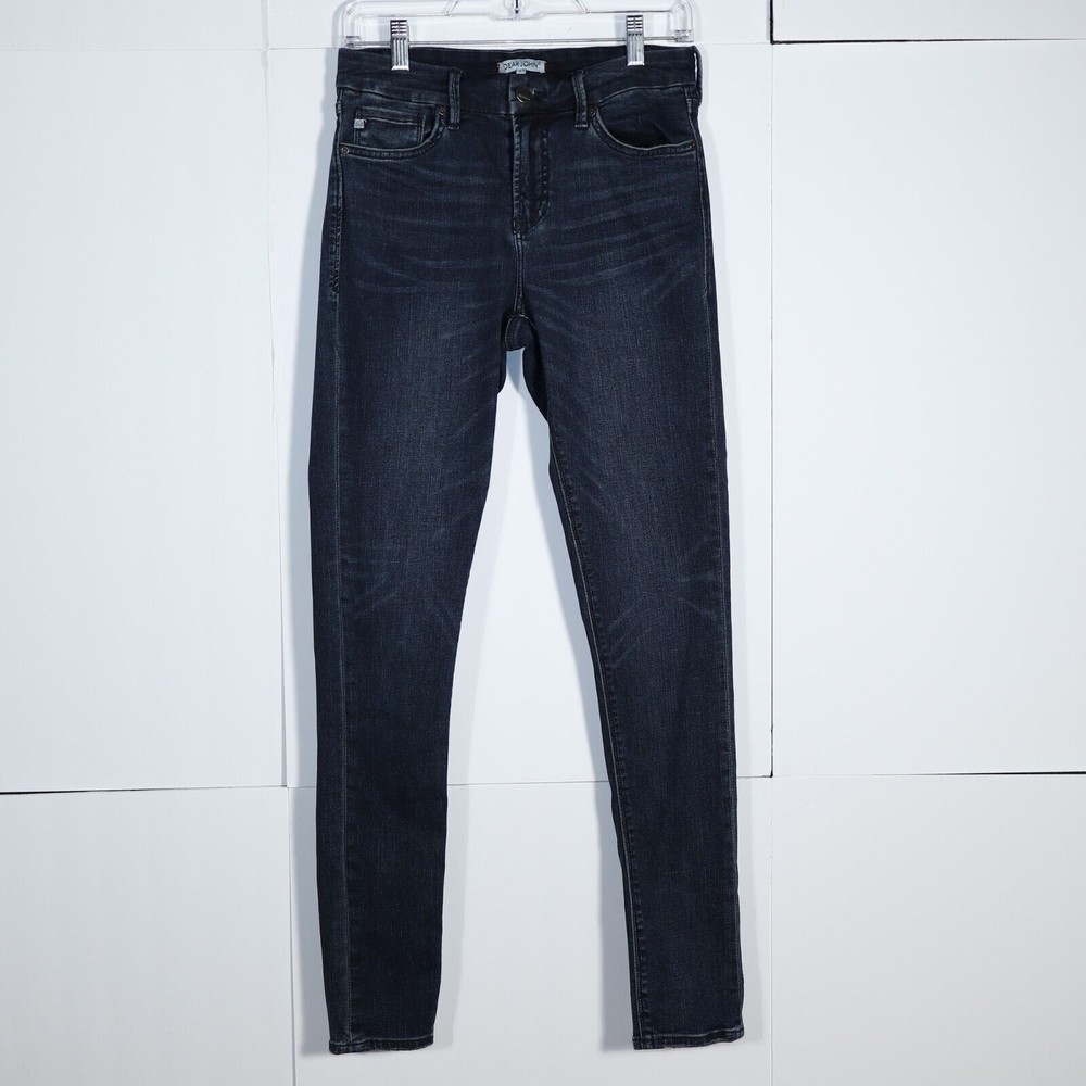 Dear John Womens Gisele High Waisted Skinny Dark Wash Jeans Size 27 R